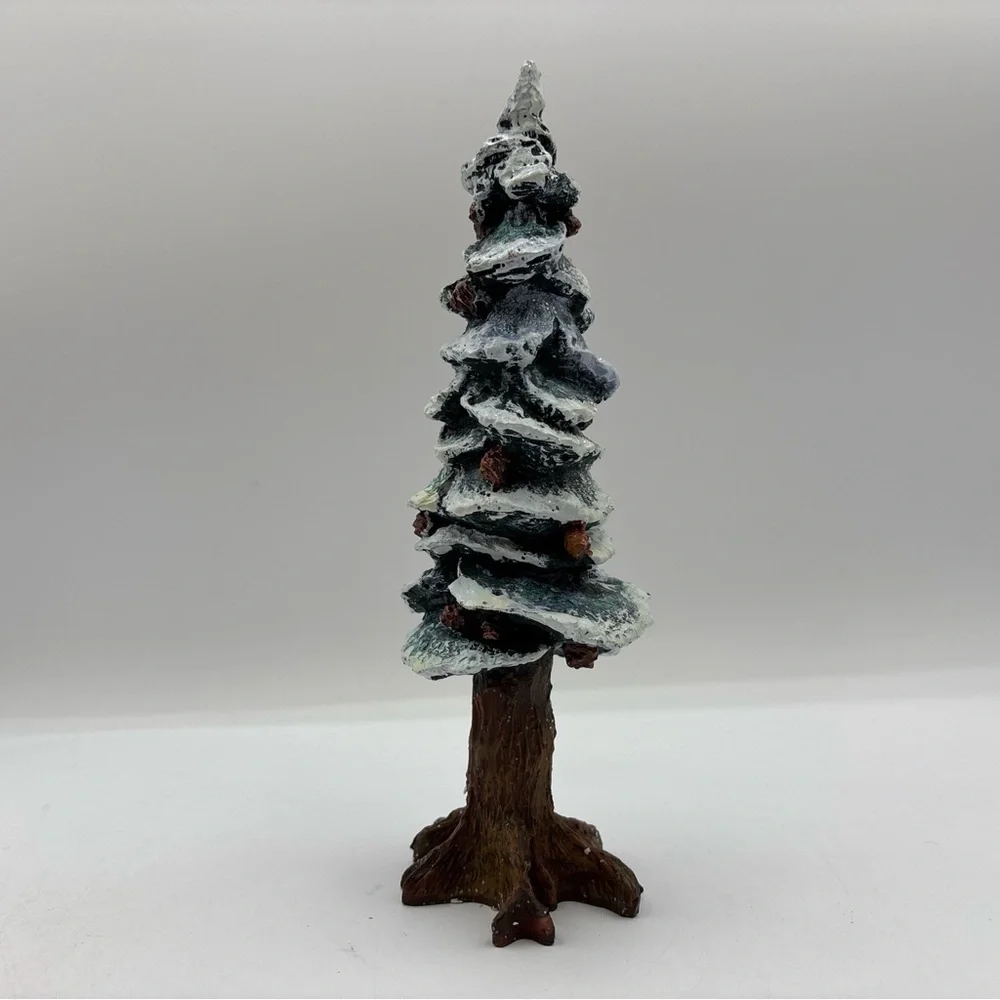 Department‎ 56 1991 Vintage Village Pole Pine Tree 5528-0 8” Cold Cast Porcelain